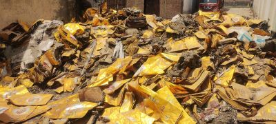 Fire Affected Stock of Packing Material